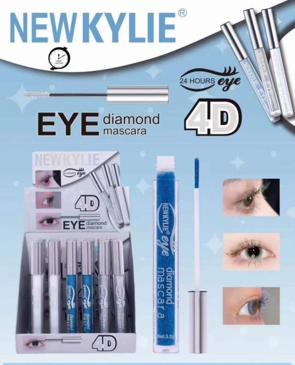 NEW KYLIE Diamond mascara with shimmer particles, blue